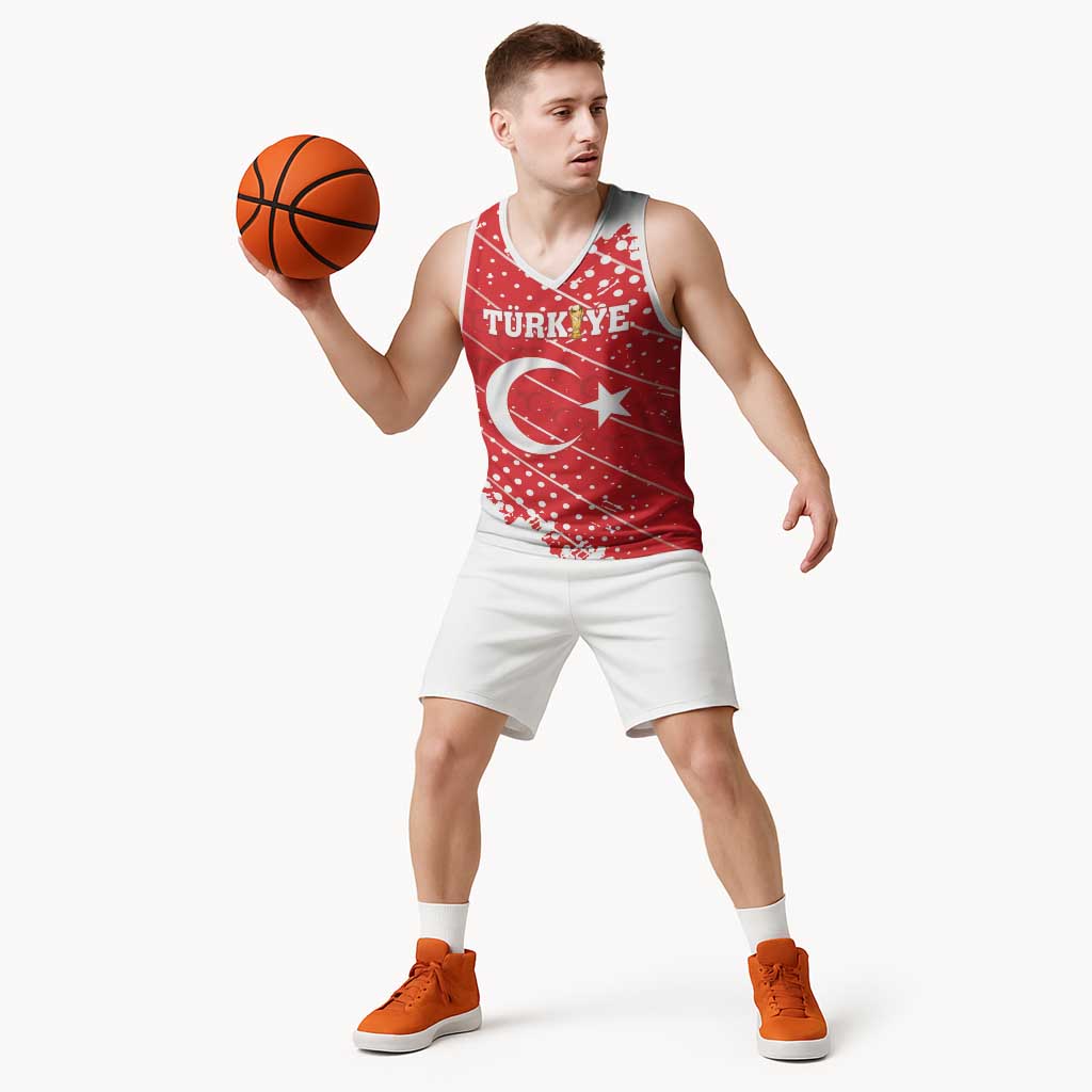 Custom Football 2026 Turkiye Basketball Jersey Turkey Ay-Yıldızlılar