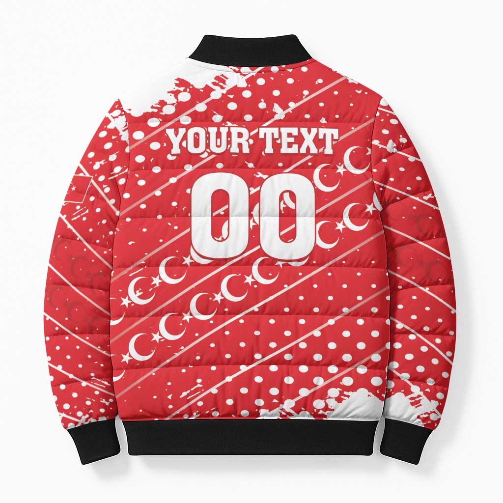Custom Football 2026 Turkiye Bomber Puffer Jacket Turkey Ay-Yıldızlılar