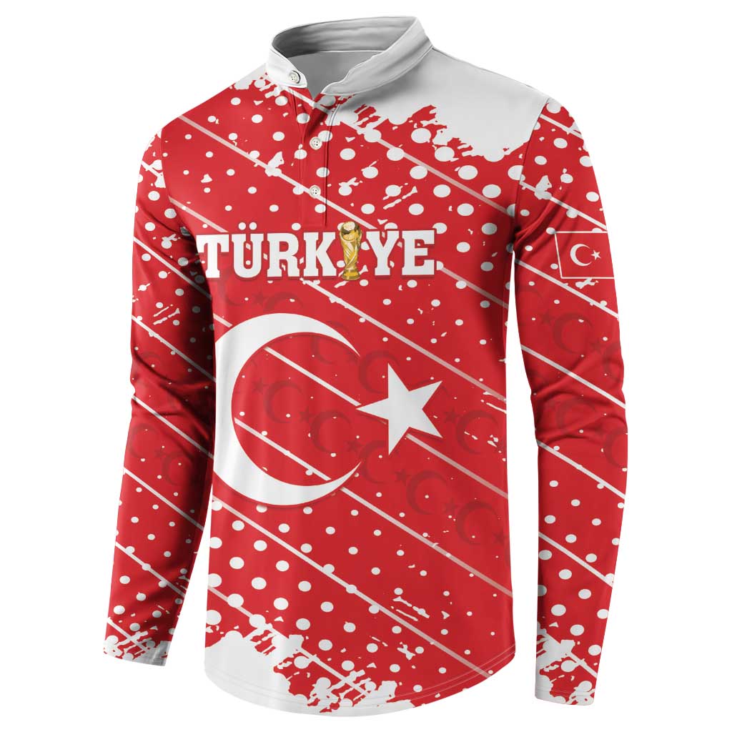 Custom Football 2026 Turkiye Button Sweatshirt Turkey Ay-Yıldızlılar