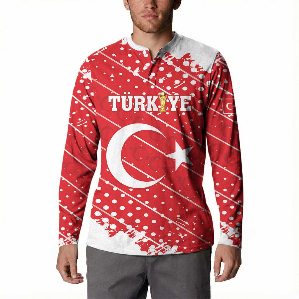 Custom Football 2026 Turkiye Button Sweatshirt Turkey Ay-Yıldızlılar