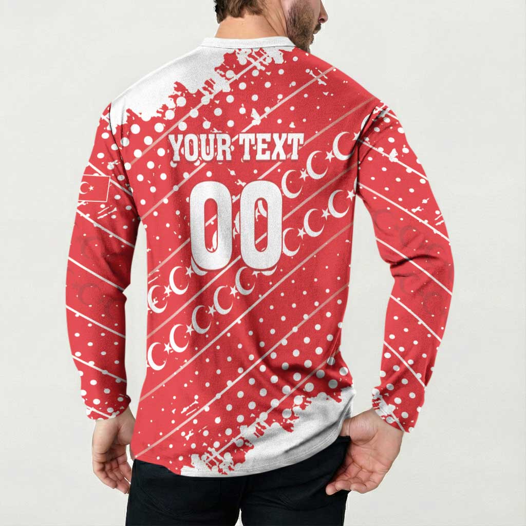 Custom Football 2026 Turkiye Button Sweatshirt Turkey Ay-Yıldızlılar