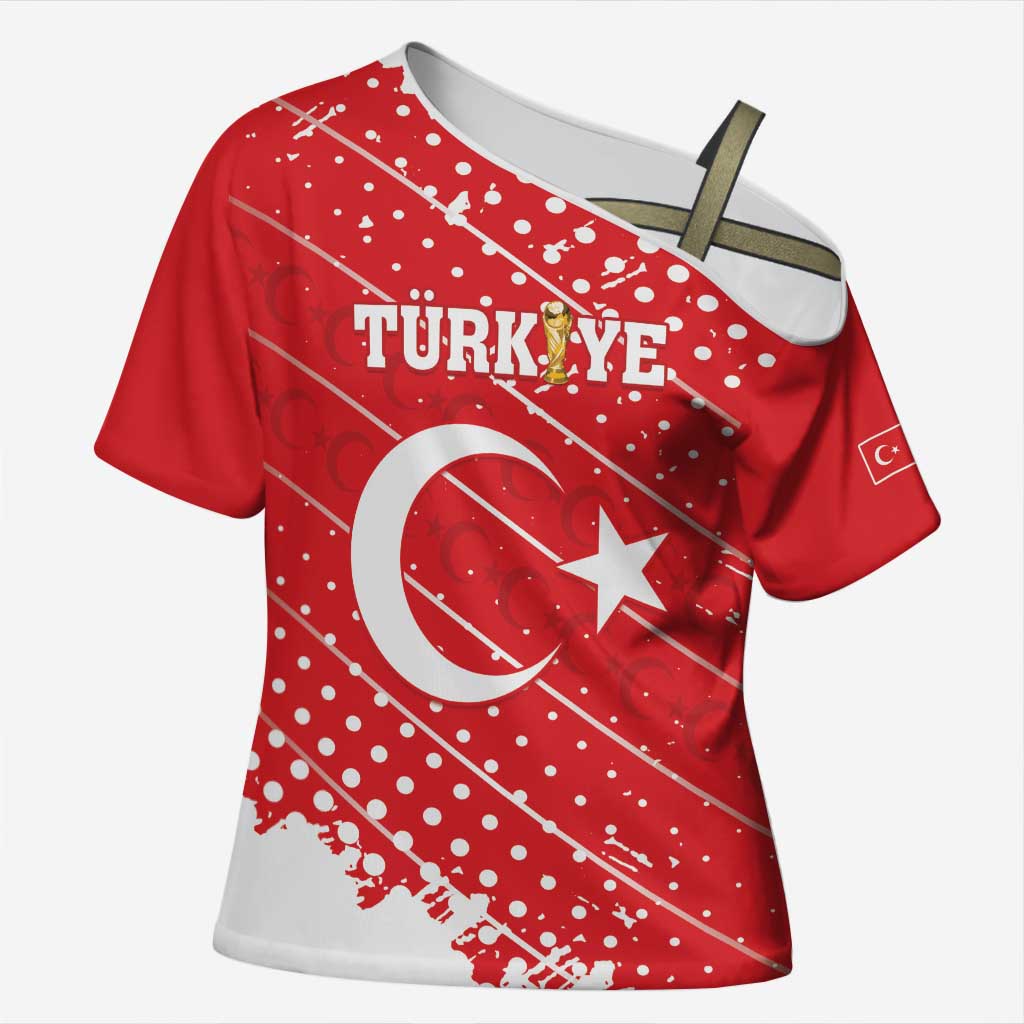 Custom Football 2026 Turkiye Cross Shoulder Shirt Turkey Ay-Yıldızlılar