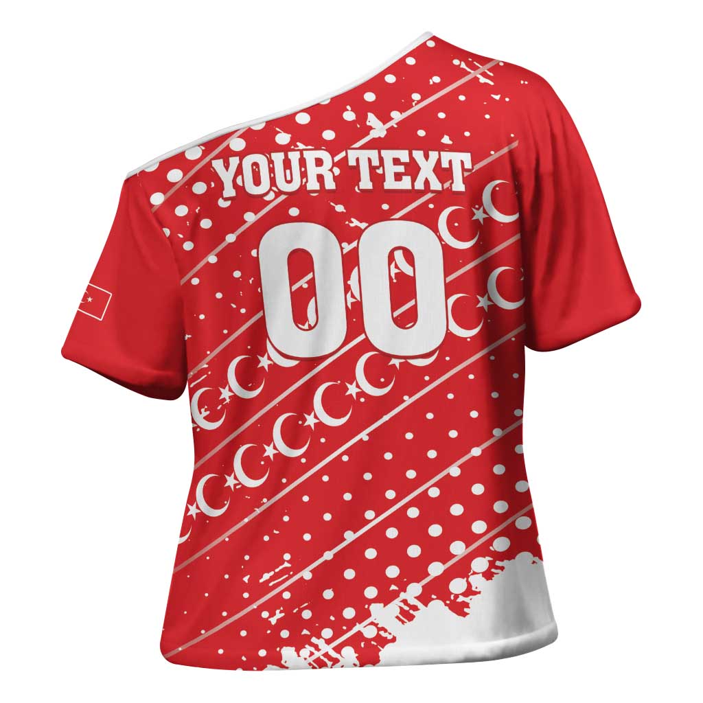 Custom Football 2026 Turkiye Cross Shoulder Shirt Turkey Ay-Yıldızlılar