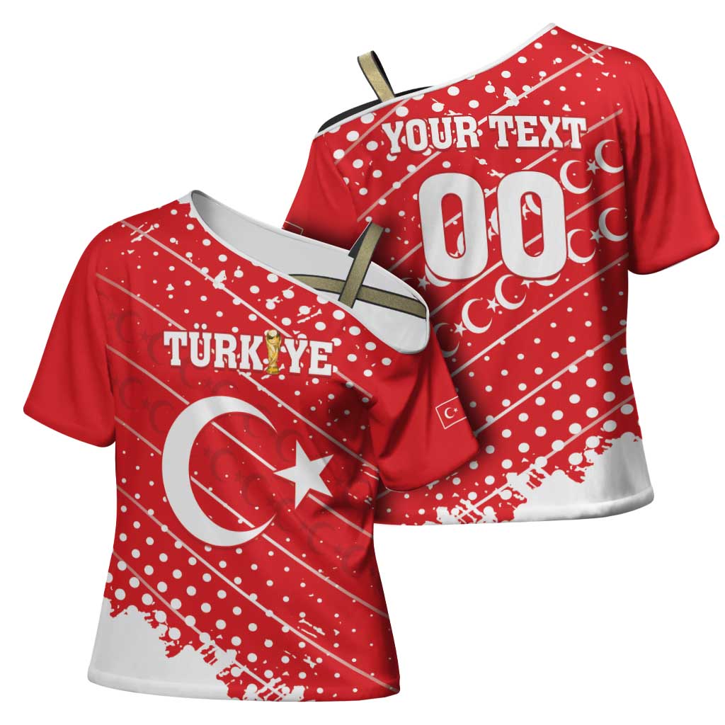 Custom Football 2026 Turkiye Cross Shoulder Shirt Turkey Ay-Yıldızlılar