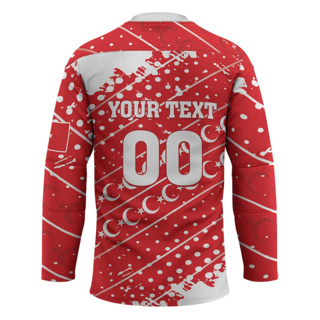Custom Football 2026 Turkiye Hockey Jersey Turkey Ay-Yıldızlılar