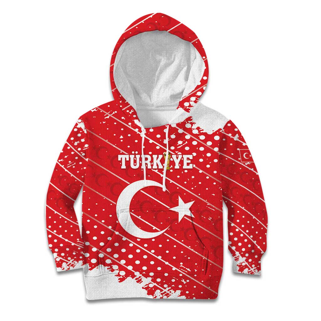Custom Football 2026 Turkiye Kid Hoodie Turkey Ay-Yıldızlılar