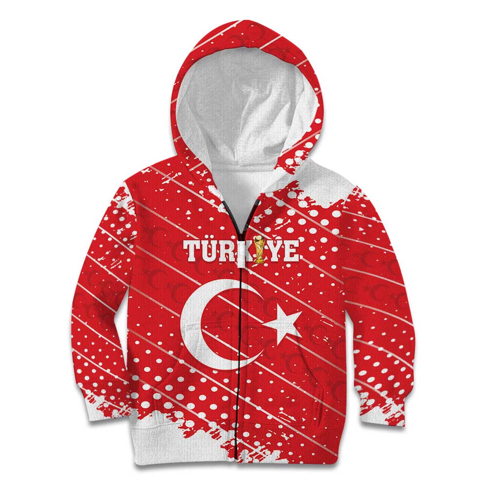 Custom Football 2026 Turkiye Kid Hoodie Turkey Ay-Yıldızlılar