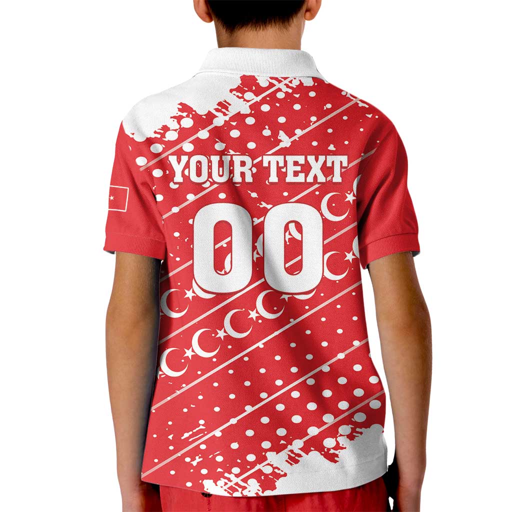 Custom Football 2026 Turkiye Kid Polo Shirt Turkey Ay-Yıldızlılar
