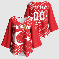 Custom Football 2026 Turkiye Kimono Sleeve Blouse Turkey Ay-Yıldızlılar