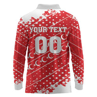 Custom Football 2026 Turkiye Long Sleeve Polo Shirt Turkey Ay-Yıldızlılar