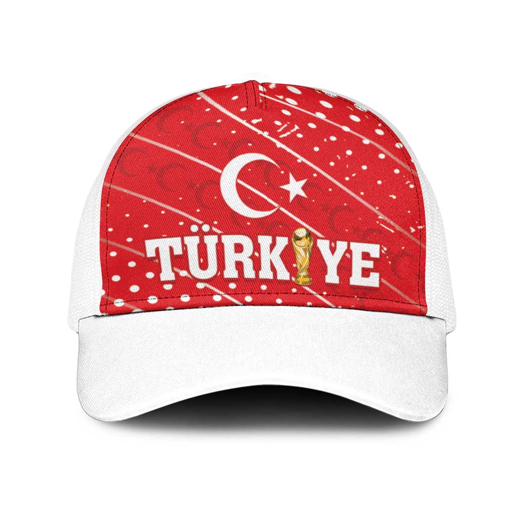 Football 2026 Turkiye Mesh Trucker Cap Turkey Ay-Yıldızlılar