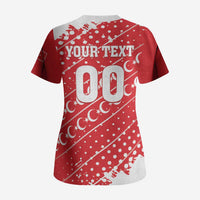 Custom Football 2026 Turkiye Scrub Top Turkey Ay-Yıldızlılar