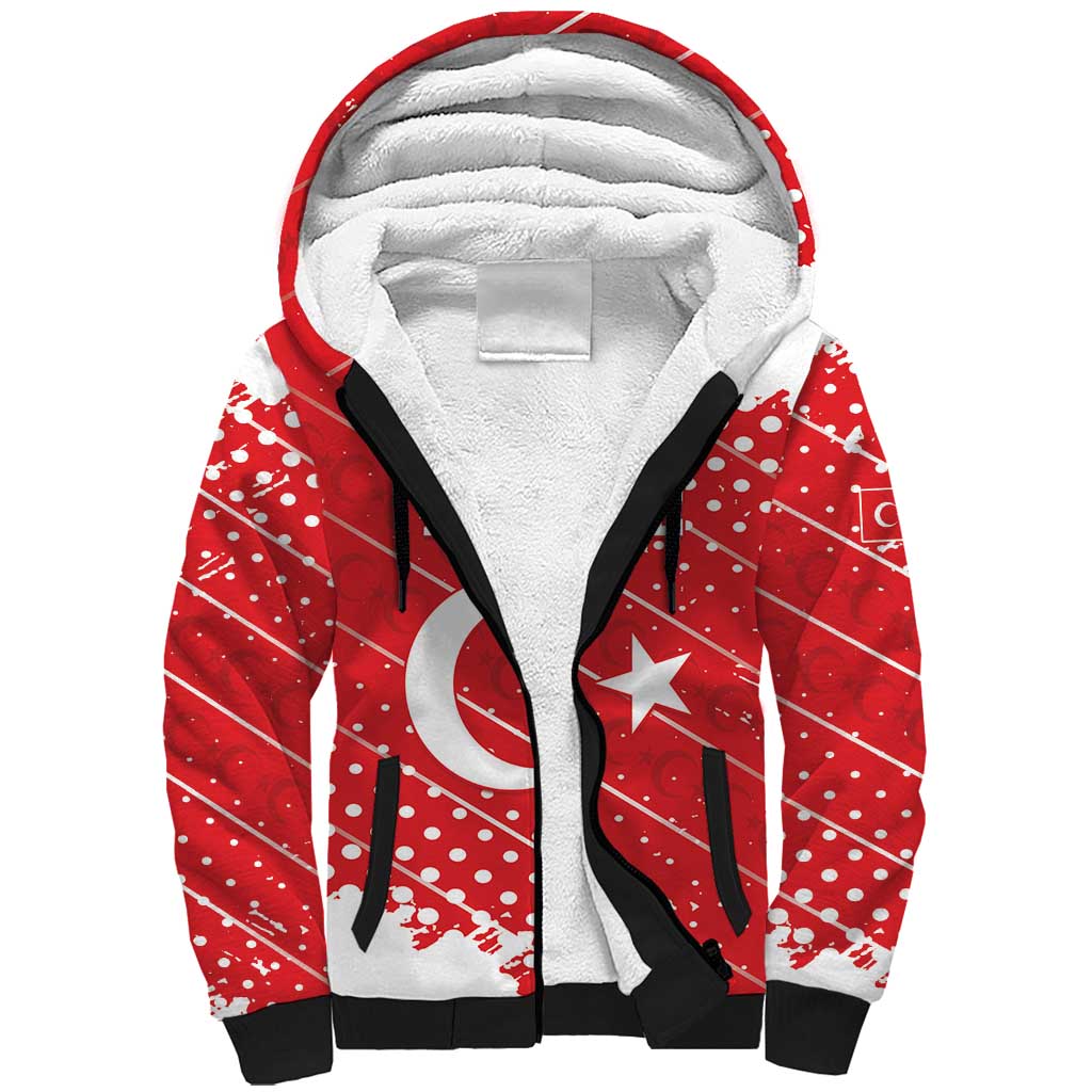 Custom Football 2026 Turkiye Sherpa Hoodie Turkey Ay-Yıldızlılar