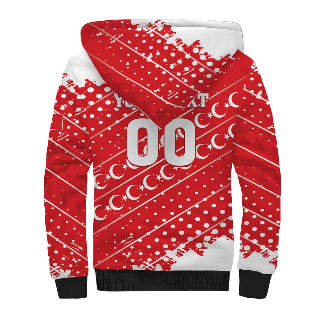 Custom Football 2026 Turkiye Sherpa Hoodie Turkey Ay-Yıldızlılar