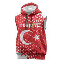 Custom Football 2026 Turkiye Sleeveless Hoodie Turkey Ay-Yıldızlılar