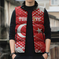 Custom Football 2026 Turkiye Sleeveless Puffer Jacket Turkey Ay-Yıldızlılar