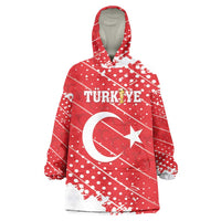 Custom Football 2026 Turkiye Wearable Blanket Hoodie Turkey Ay-Yıldızlılar