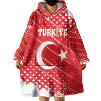 Custom Football 2026 Turkiye Wearable Blanket Hoodie Turkey Ay-Yıldızlılar