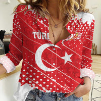 Custom Football 2026 Turkiye Women Casual Shirt Turkey Ay-Yıldızlılar