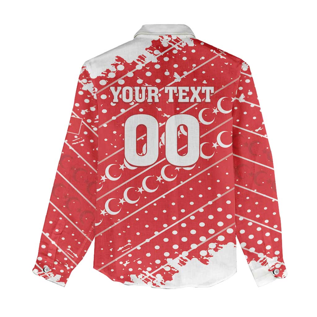 Custom Football 2026 Turkiye Women Casual Shirt Turkey Ay-Yıldızlılar