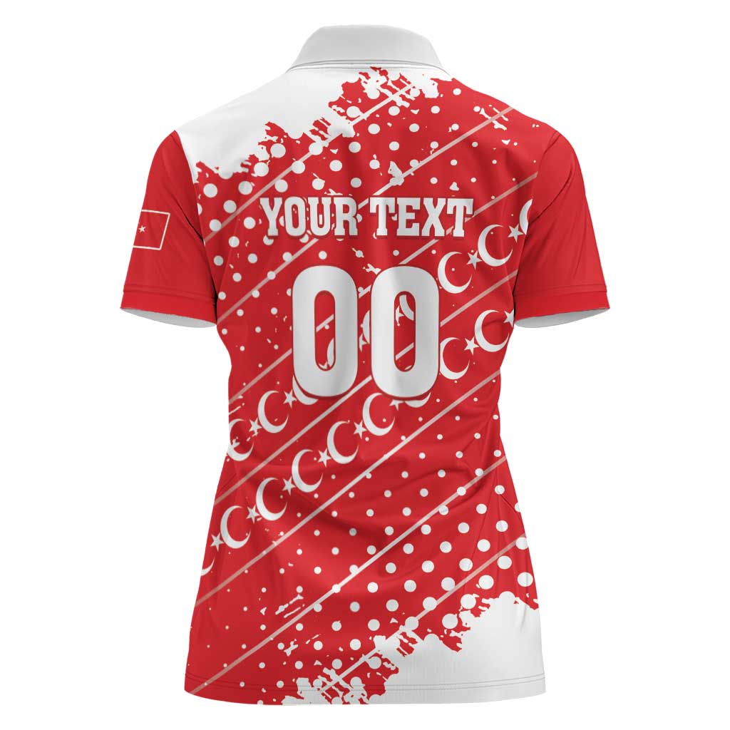 Custom Football 2026 Turkiye Women Polo Shirt Turkey Ay-Yıldızlılar