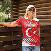 Custom Football 2026 Turkiye Women Polo Shirt Turkey Ay-Yıldızlılar