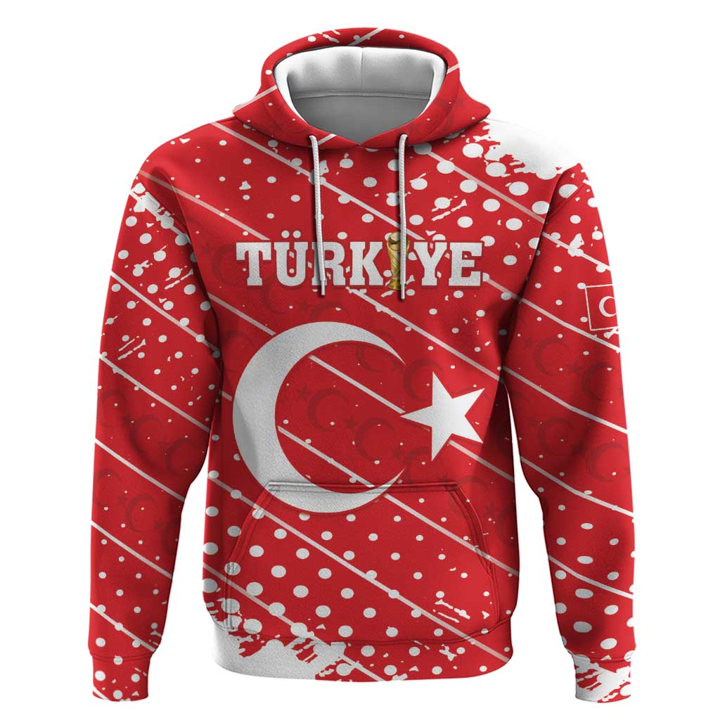 Custom Football 2026 Turkiye Zip Hoodie Turkey Ay-Yıldızlılar
