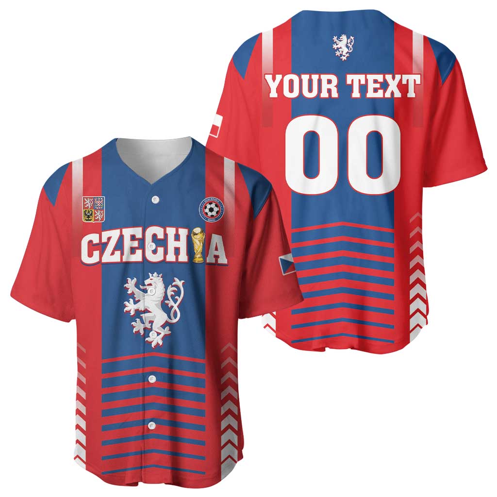 Custom Football 2026 Czechia Baseball Jersey Czech Republic Proud Lions