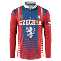 Custom Football 2026 Czechia Button Sweatshirt Czech Republic Proud Lions