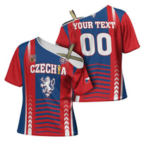 Custom Football 2026 Czechia Cross Shoulder Shirt Czech Republic Proud Lions