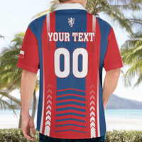 Custom Football 2026 Czechia Hawaiian Shirt Czech Republic Proud Lions