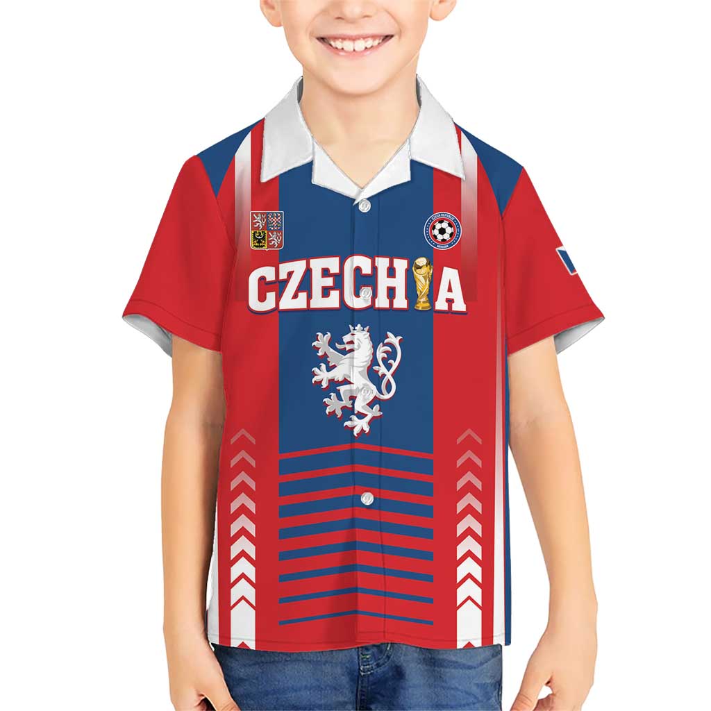 Custom Football 2026 Czechia Hawaiian Shirt Czech Republic Proud Lions