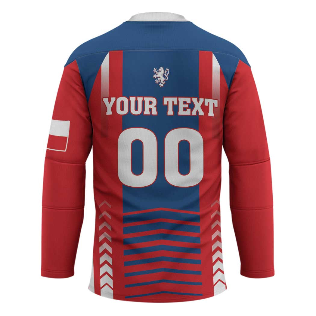 Custom Football 2026 Czechia Hockey Jersey Czech Republic Proud Lions