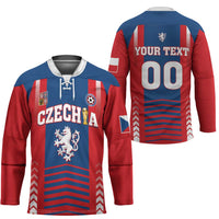 Custom Football 2026 Czechia Hockey Jersey Czech Republic Proud Lions