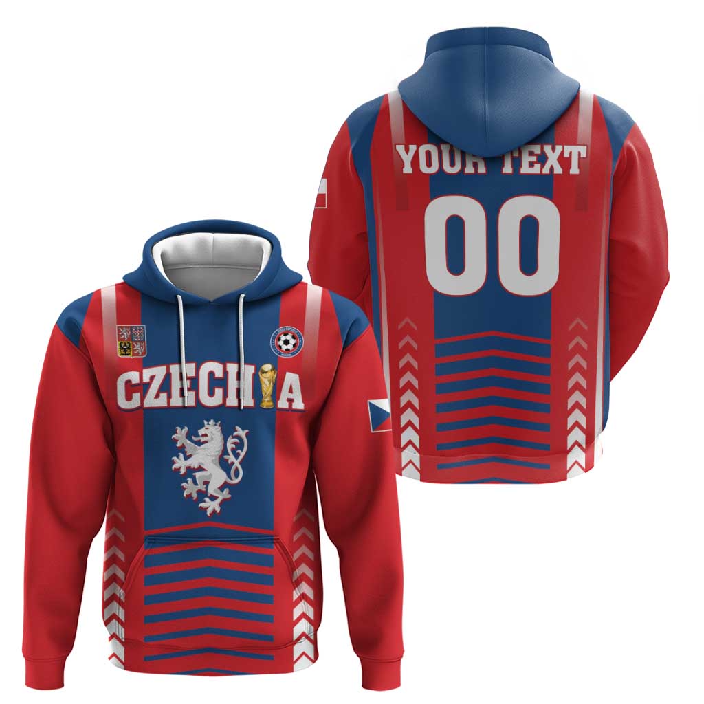 Custom Football 2026 Czechia Hoodie Czech Republic Proud Lions