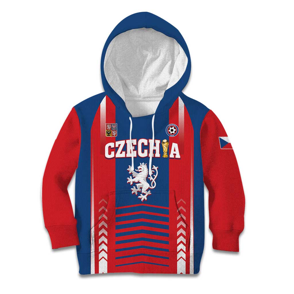 Custom Football 2026 Czechia Kid Hoodie Czech Republic Proud Lions