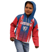 Custom Football 2026 Czechia Kid Hoodie Czech Republic Proud Lions