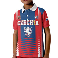 Custom Football 2026 Czechia Kid Polo Shirt Czech Republic Proud Lions
