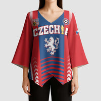 Custom Football 2026 Czechia Kimono Sleeve Blouse Czech Republic Proud Lions