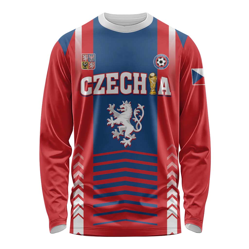 Custom Football 2026 Czechia Long Sleeve Shirt Czech Republic Proud Lions