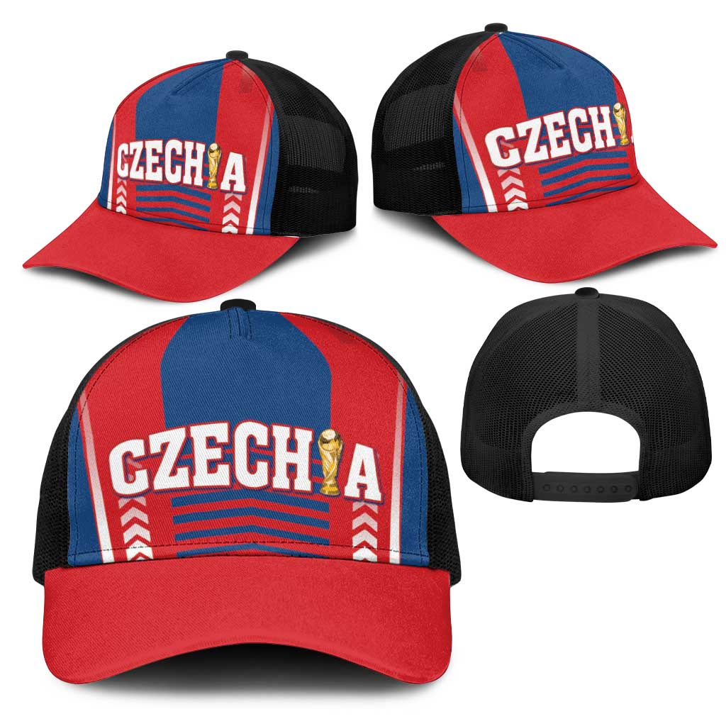 Football 2026 Czechia Mesh Trucker Cap Czech Republic Proud Lions