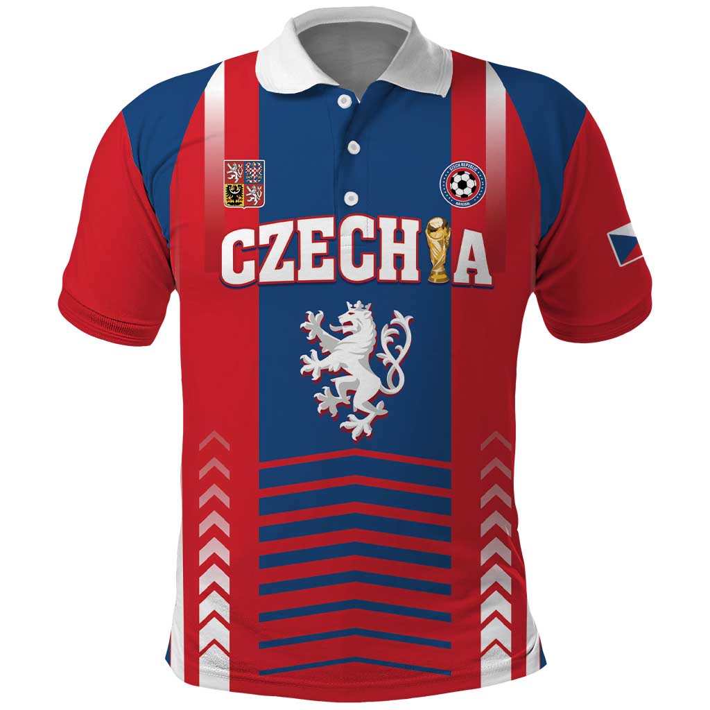 Custom Football 2026 Czechia Polo Shirt Czech Republic Proud Lions