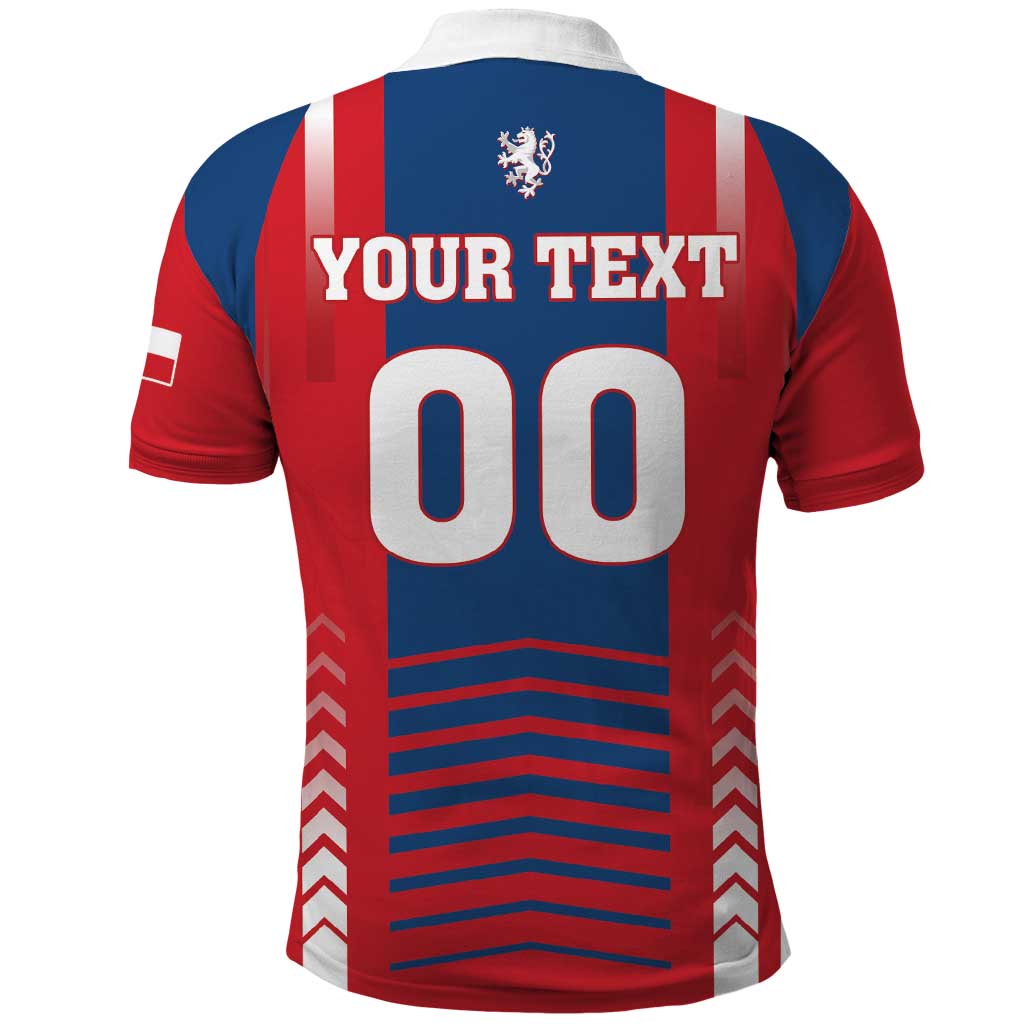 Custom Football 2026 Czechia Polo Shirt Czech Republic Proud Lions