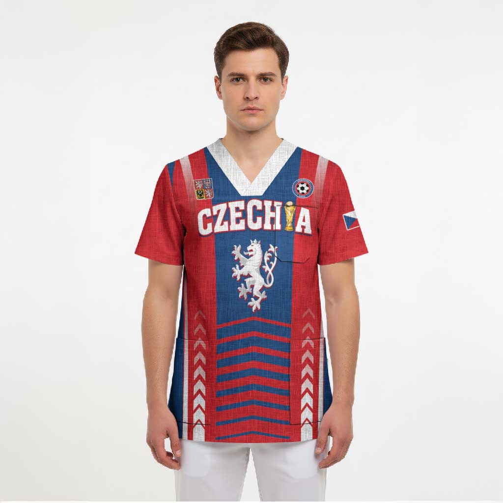 Custom Football 2026 Czechia Scrub Top Czech Republic Proud Lions
