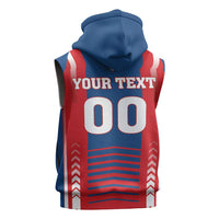 Custom Football 2026 Czechia Sleeveless Zip Hoodie Czech Republic Proud Lions