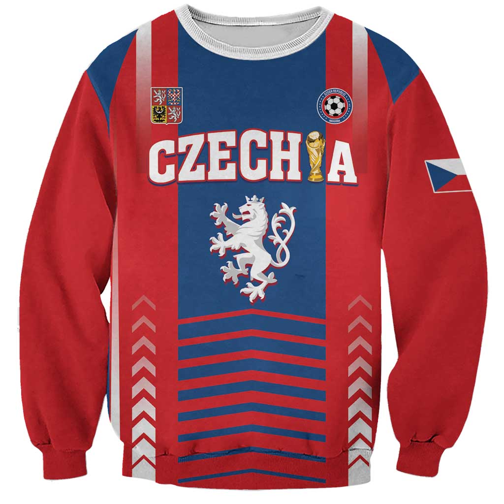Custom Football 2026 Czechia Sweatshirt Czech Republic Proud Lions