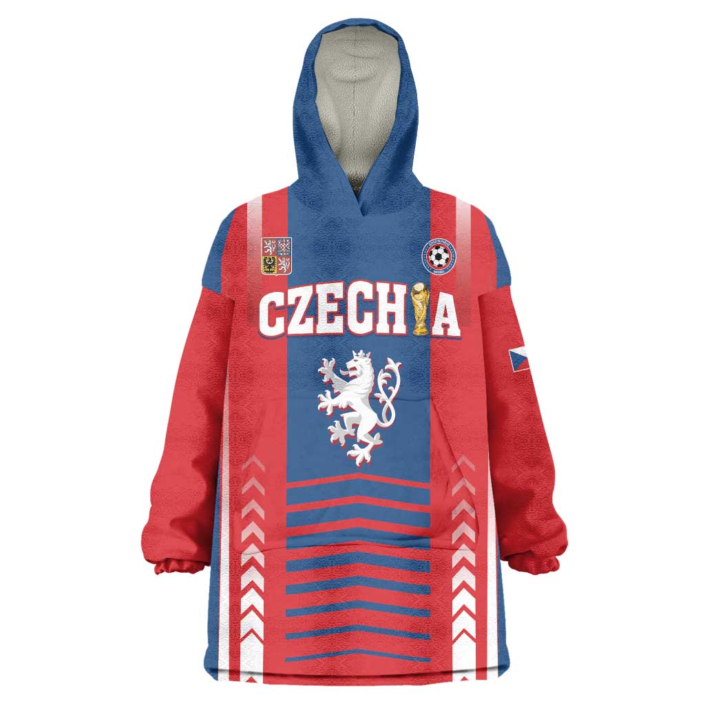 Custom Football 2026 Czechia Wearable Blanket Hoodie Czech Republic Proud Lions