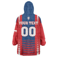Custom Football 2026 Czechia Wearable Blanket Hoodie Czech Republic Proud Lions