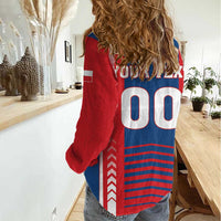 Custom Football 2026 Czechia Women Casual Shirt Czech Republic Proud Lions
