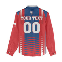 Custom Football 2026 Czechia Women Casual Shirt Czech Republic Proud Lions